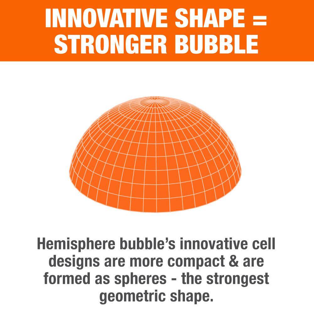 Pratt Retail Specialties 12X90BUB2 12 in. x 90 ft. Clear Bubble Cushion (2-Pack)9