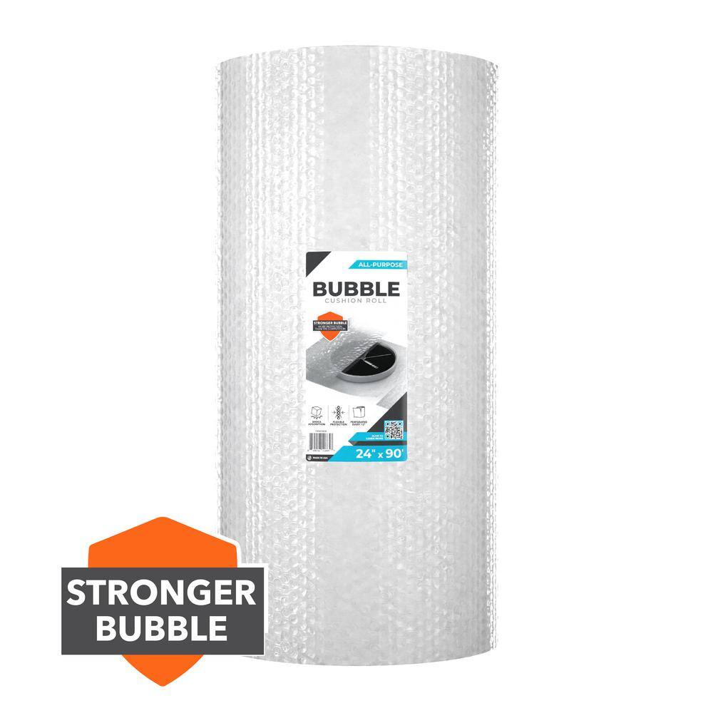 Pratt Retail Specialties 24X90BUB2 24 in. x 90 ft. Clear Bubble Cushion (2-Pack)9