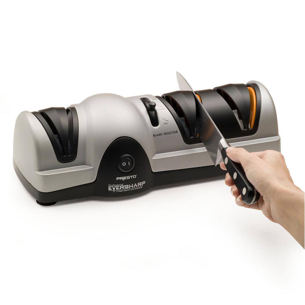 Presto 08810 Professional EverSharp 3-Stage Electric Knife Sharpener2