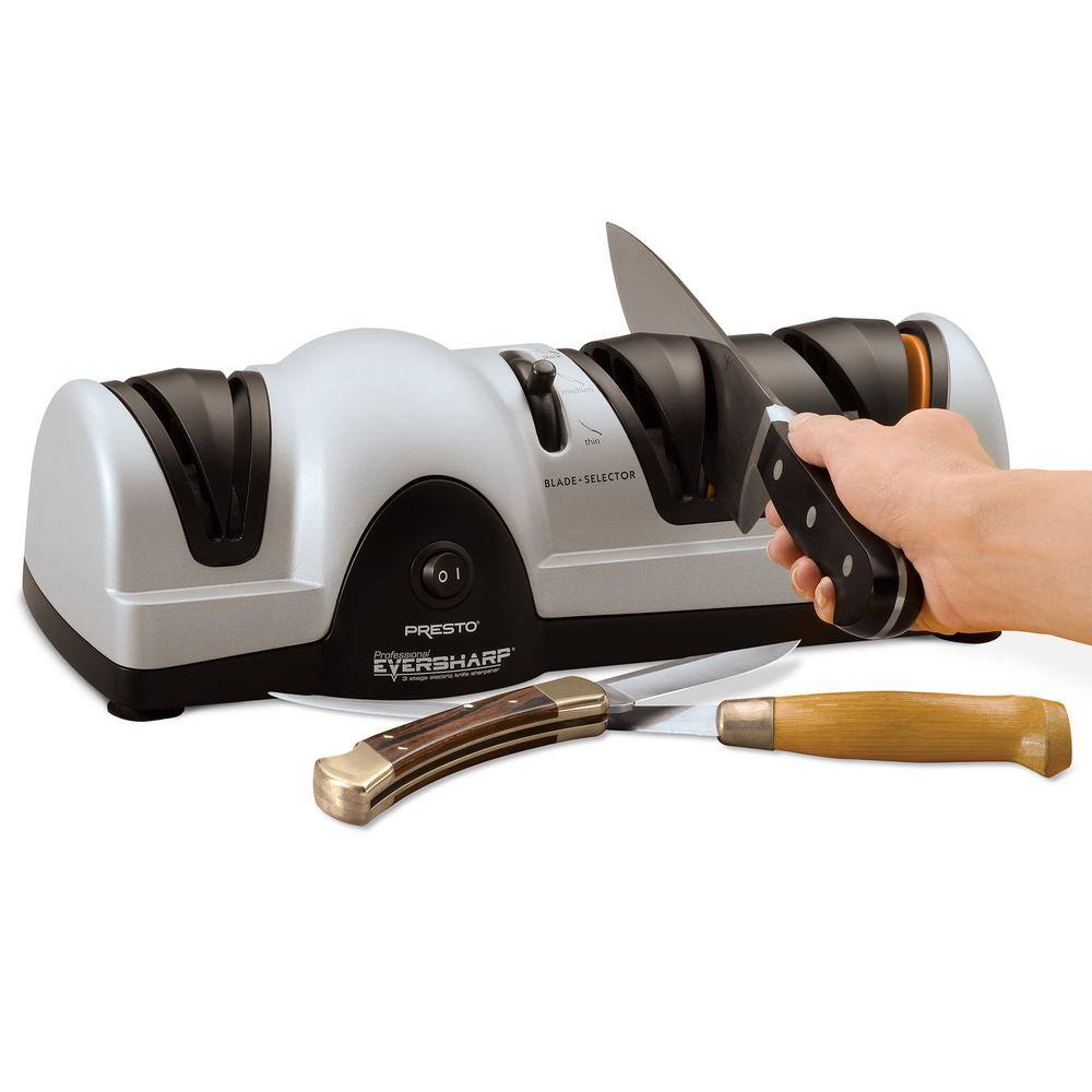 Presto 08810 Professional EverSharp 3-Stage Electric Knife Sharpener4