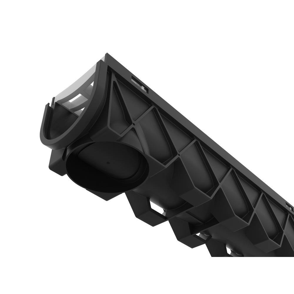 RELN 003101 Storm Drain 5 in. x 40 in. Channel Drain Kit, Black Grate2