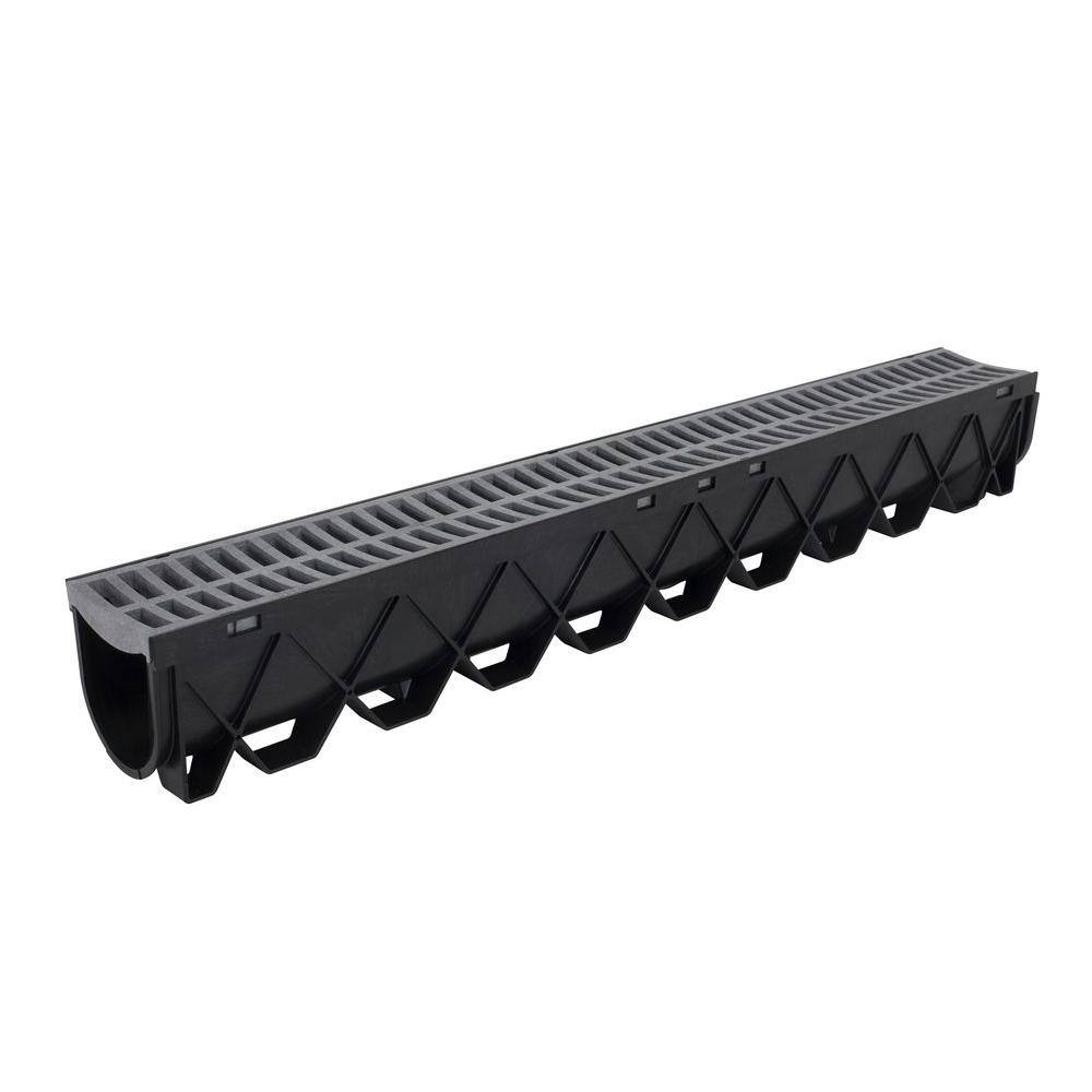 RELN 003102 Storm Drain 40 in. Channel Complete with Portland Grey Grate RELN 003102 Storm Drain 40 in. Channel Complete with Portland Grey Grate