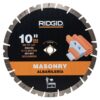 RIDGID 25-SG10IP 10 in. Masonry Cutting Segmented Rim Diamond Saw Blade