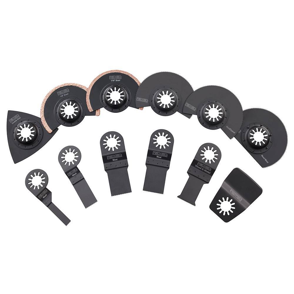 RIDGID AC24J14 14-Piece Oscillating Multi-Tool Blade Accessory Kit RIDGID AC24J14 14-Piece Oscillating Multi-Tool Blade Accessory Kit