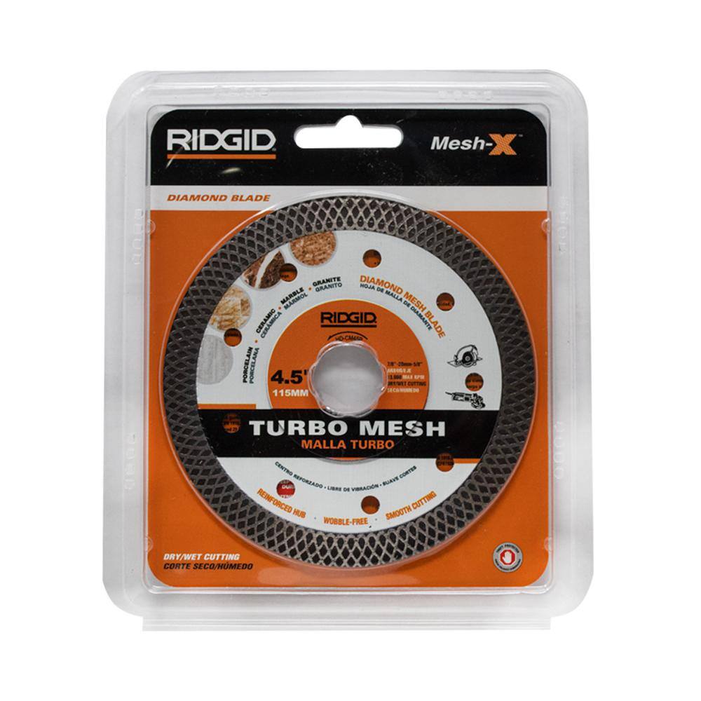 RIDGID HD-CM45P 4.5 in. Continuous Rim Blade with Mesh Rim8
