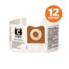 RIDGID VF3501B High-Efficiency Wet Dry Vac Dry Pick-up Only Dust Bags for 3-4.5 Gallon and HD0600 RIDGID Shop Vacuums, Size C (12-Pack)