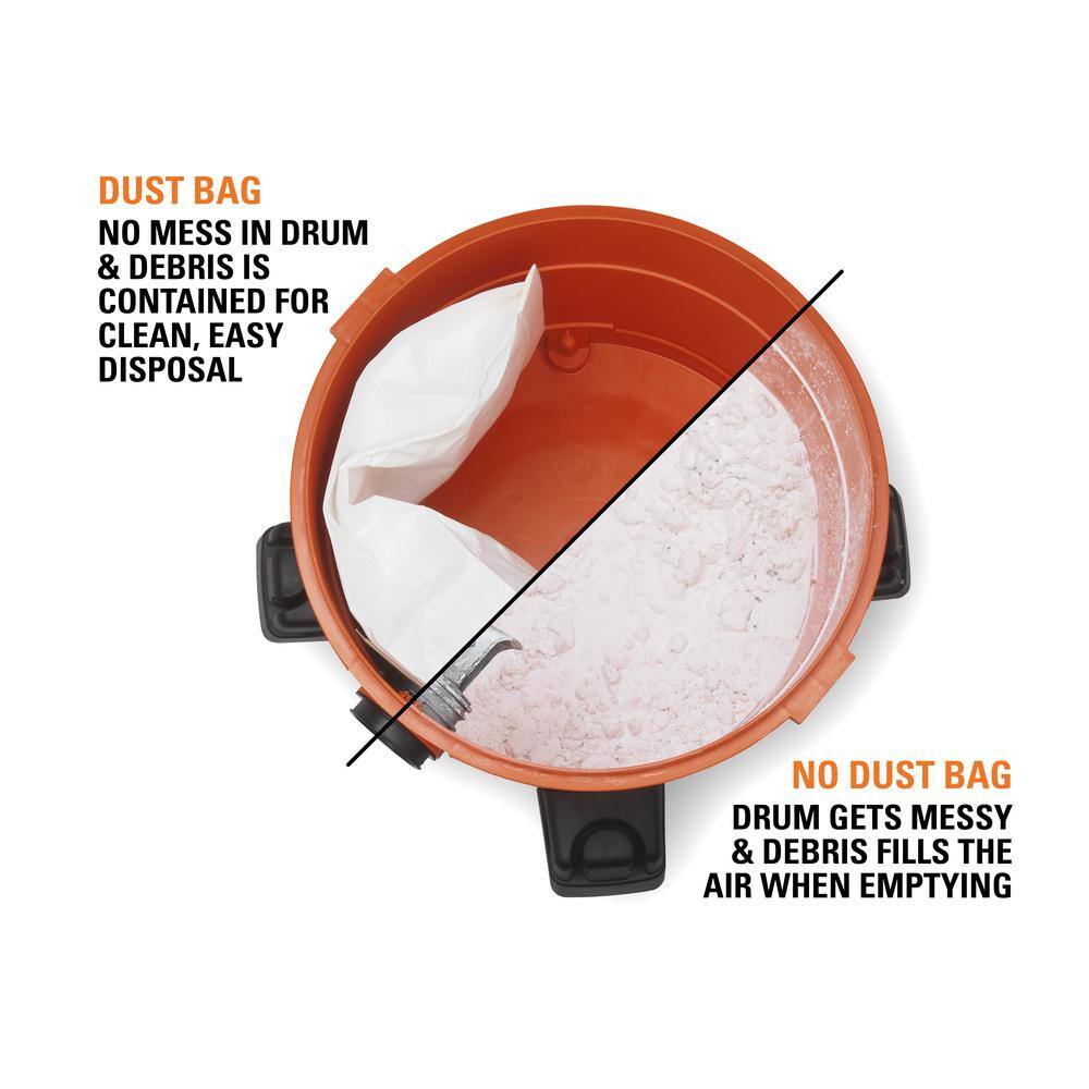 RIDGID VF3502C High-Efficiency Wet Dry Vac Dry Pick-up Only Dust Bags for Select 12-16 Gallon RIDGID Shop Vacuums, Size A (24-Pack)3