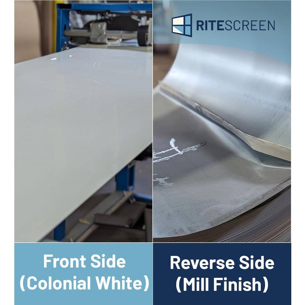 RITESCREEN AS16X24X50C01B 24 in. x 50 ft. White Aluminum Trim Coil6
