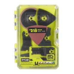 RYOBI A241601 16-Piece Oscillating Multi-Tool Blade Accessory Set