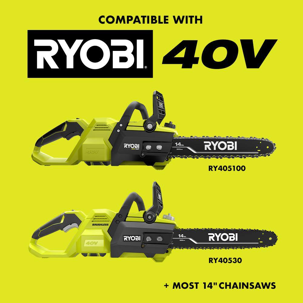 RYOBI RY14C1-4 14 in. 0.050-Gauge Replacement Full Complement Standard Chainsaw Chain, 52 Links (4-Pack)2