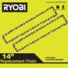 RYOBI RY14C1-RY14C1 14 in. 0.050-Gauge Replacement Full Complement Standard Chainsaw Chain, 52 Links (2-Pack)