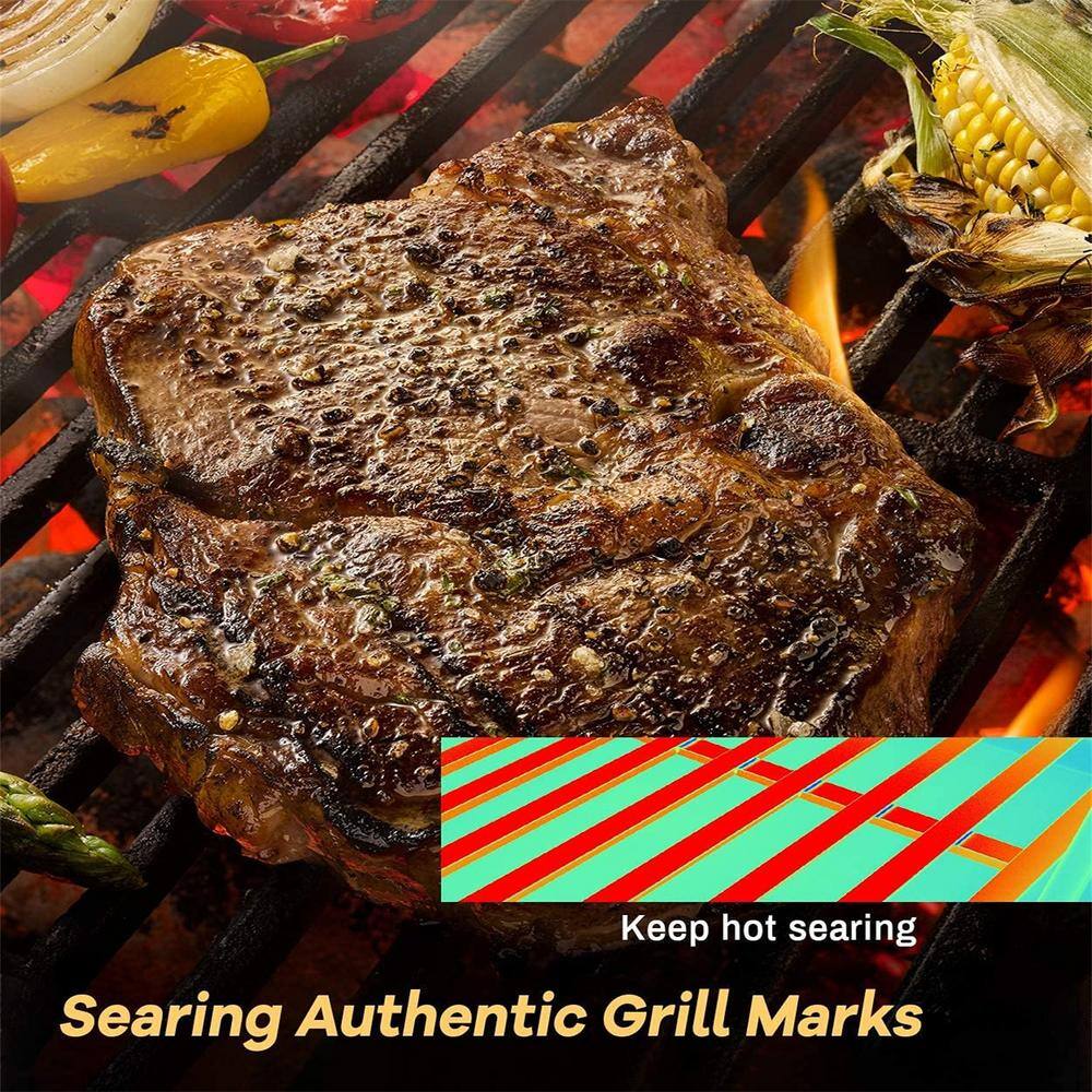 SHINESTAR 7524 Grill Grates Replacement for Weber Genesis E-310 E-330, Genesis 300 Series Cast Iron (2-Pack)2