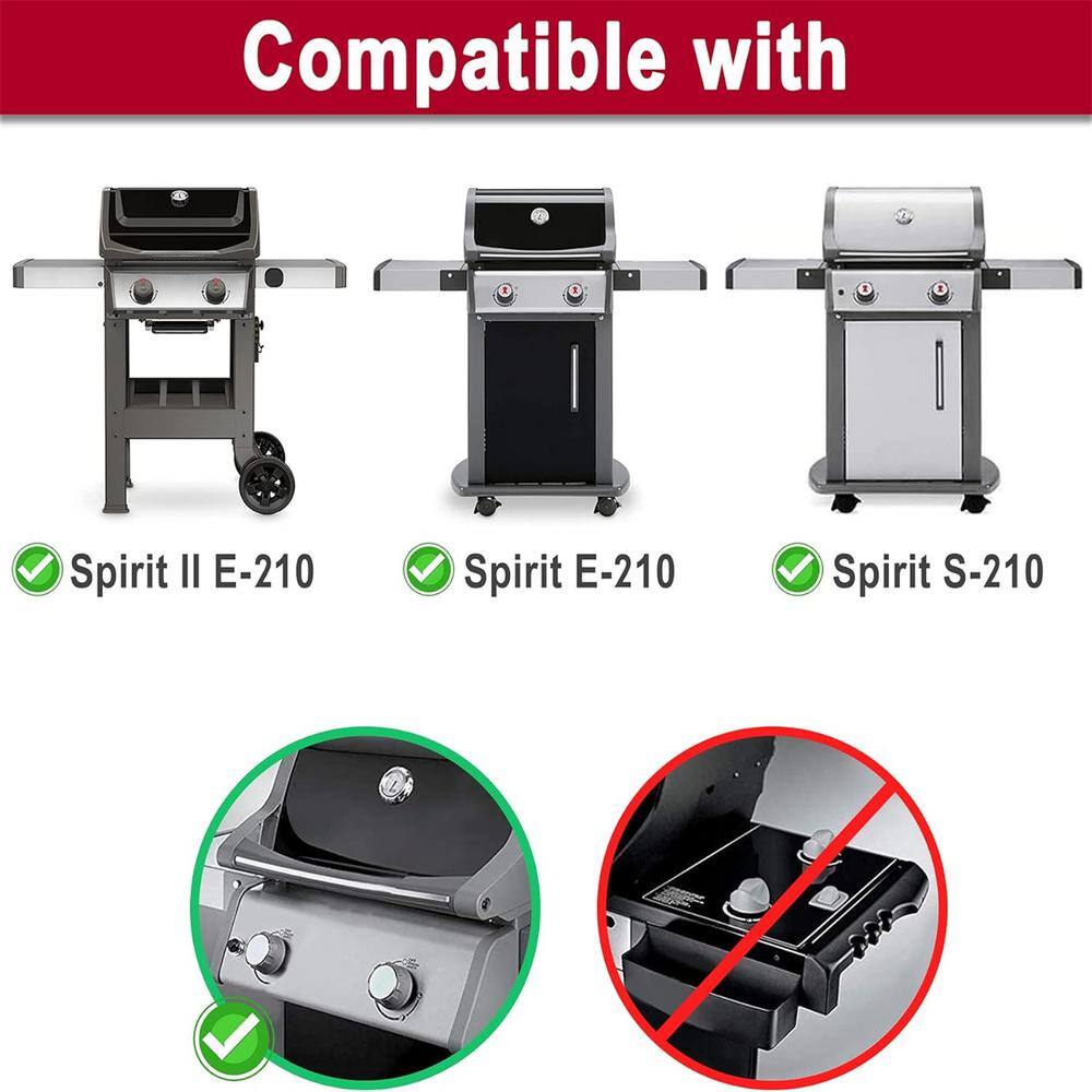 SHINESTAR 7637 Grill Grates Replacement for Weber Spirit E-210 S-210, Spirit I & II 200 Series Cast Iron (2-Pack)4
