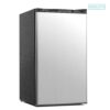 SIMZLIFE RF001-32SI-S-HD 3.2 cu. ft. Compact Mini Refrigerator with Freezer, Reversible Door, Adjustable Thermostat for Office, Dorm in Silver