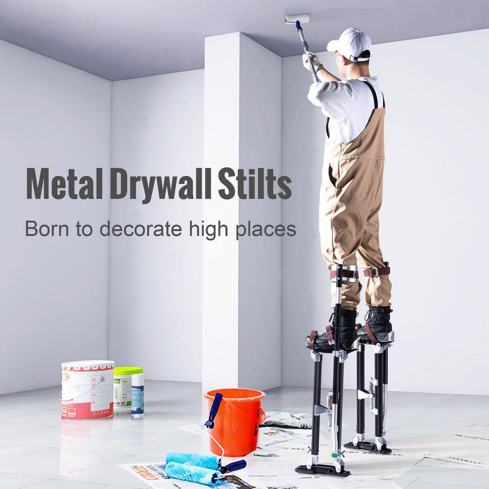 SKYSHALO Drywall Stilts Aluminum Tool Stilts 24 to 40 in. Adjustable Painting Black1