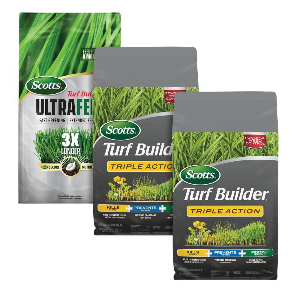 Scotts VB21109 Turf Builder Triple Action1 and Ultrafeed Annual Program Northern for Small Lawns Scotts VB21109 Turf Builder Triple Action1 and Ultrafeed Annual Program Northern for Small Lawns