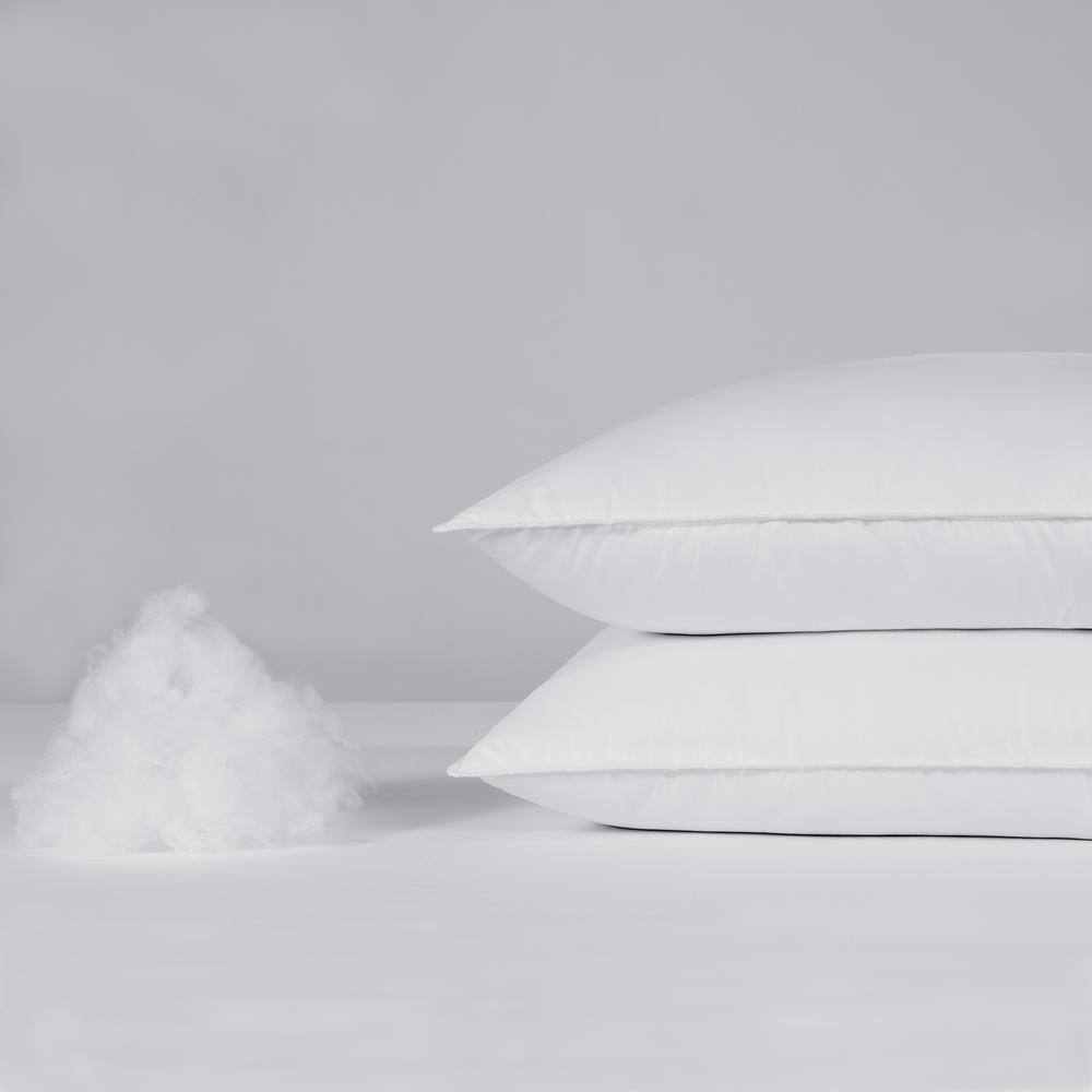 Serta PZW020AKGWHT Down Illusion Hypoallergenic Medium Density Down Alternative King Pillow (Set of 2)0