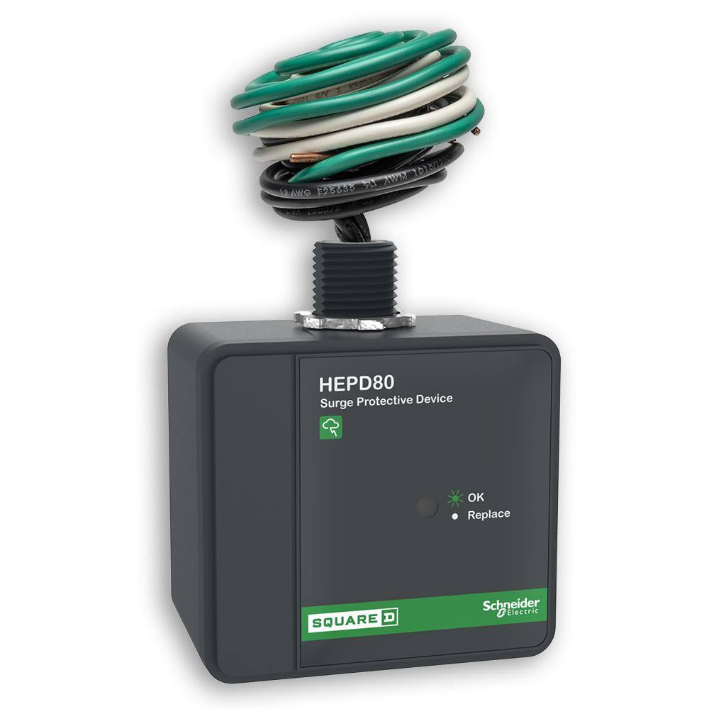 Square D HEPD80 80kA Universal Whole Home Surge Protection Device Square D HEPD80 80kA Universal Whole Home Surge Protection Device