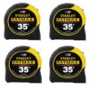 Stanley 33-735CP FATMAX 35 ft. x 1-1/4 in. Tape Measure (4 Pack)