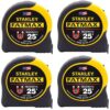 Stanley FMHT33865LCP FATMAX 25 ft. x 1-1/4 in. Magnetic Tape Measure (4-Pack)