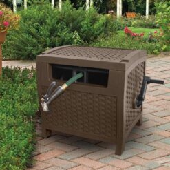 Suncast CPLPTW175D 175 ft. Slide Trak Wicker Hose Hideaway