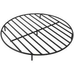 Sunnydaze NB-RG30-INV 30 in. Round Steel Fire Pit Grate in Black