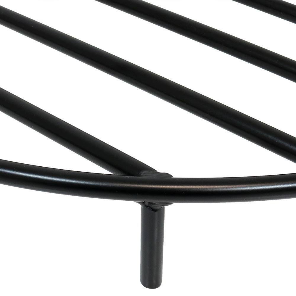 Sunnydaze NB-RG30-INV 30 in. Round Steel Fire Pit Grate in Black2