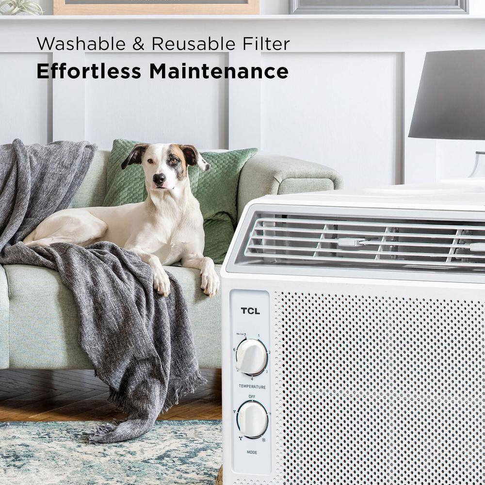 TCL H5W33M 5000 BTU Window Air Conditioner, 150 sq. ft., Easy-to-Use, Reusable Filter, Compact Design11