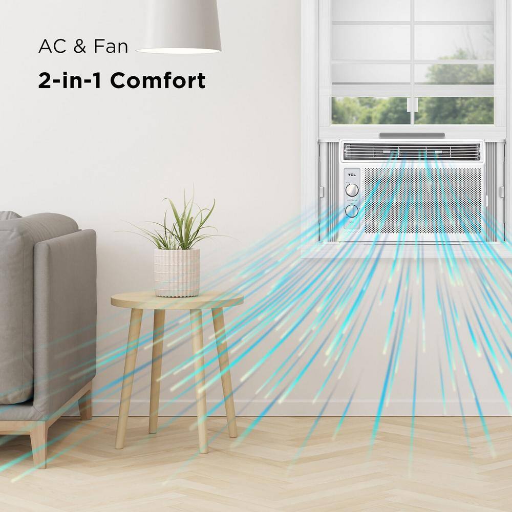 TCL H5W33M 5000 BTU Window Air Conditioner, 150 sq. ft., Easy-to-Use, Reusable Filter, Compact Design7