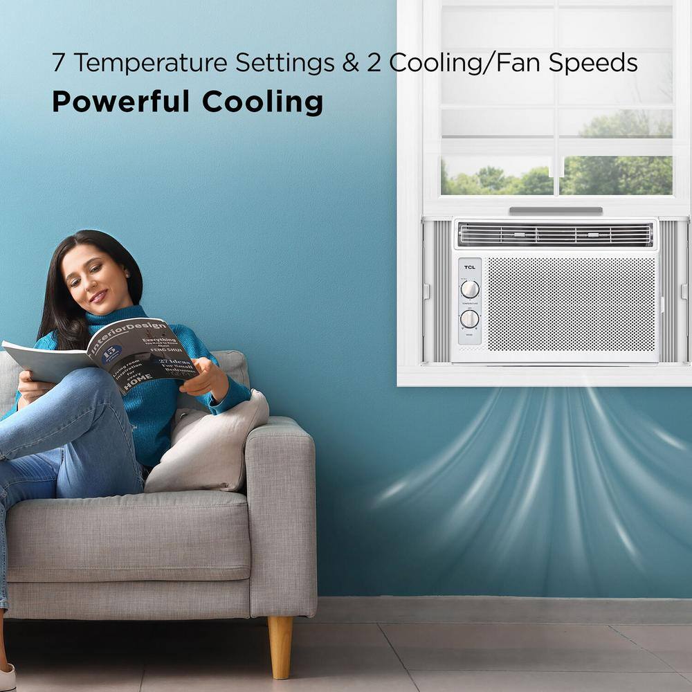 TCL H5W33M 5000 BTU Window Air Conditioner, 150 sq. ft., Easy-to-Use, Reusable Filter, Compact Design8