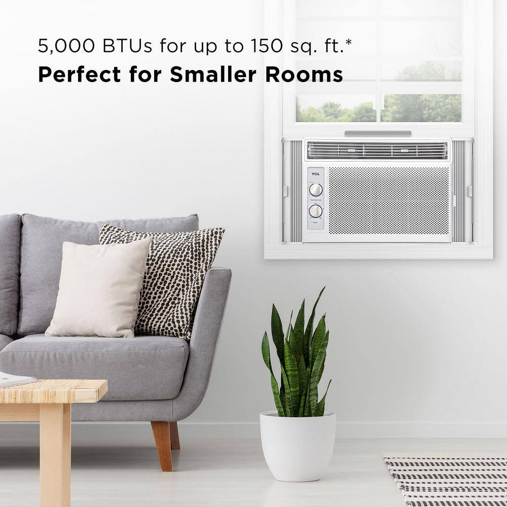 TCL H5W33M 5000 BTU Window Air Conditioner, 150 sq. ft., Easy-to-Use, Reusable Filter, Compact Design98