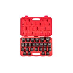 TEKTON SID93313 3/4 in. Drive 6-Point Impact Socket Set with Case, 25-Piece (17-50 mm, Common Sizes)