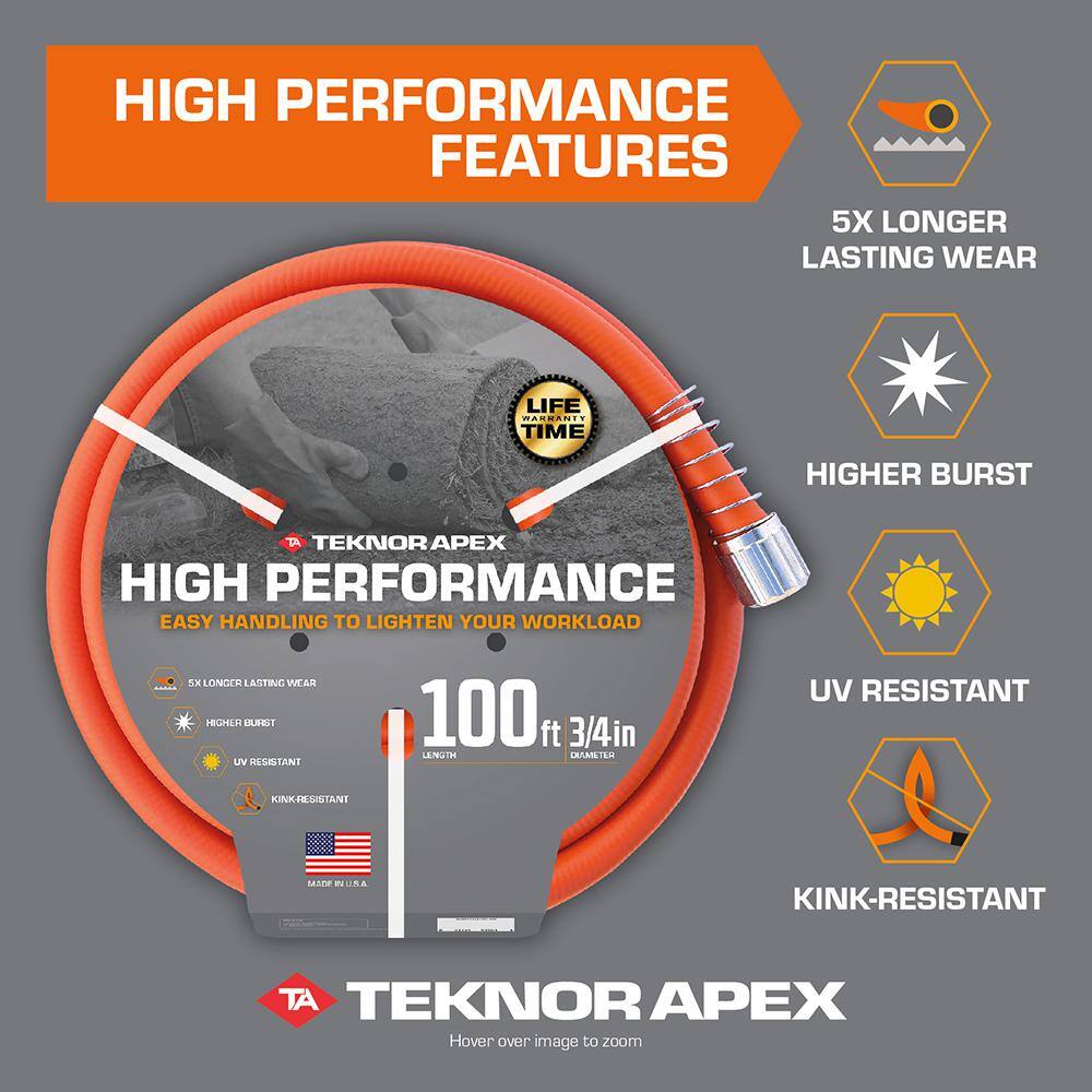 Teknor Apex 9150 100 High-Performance 3 4 in x 100 ft. Kink Resistant, Durable Contractor Grade Garden Hose11