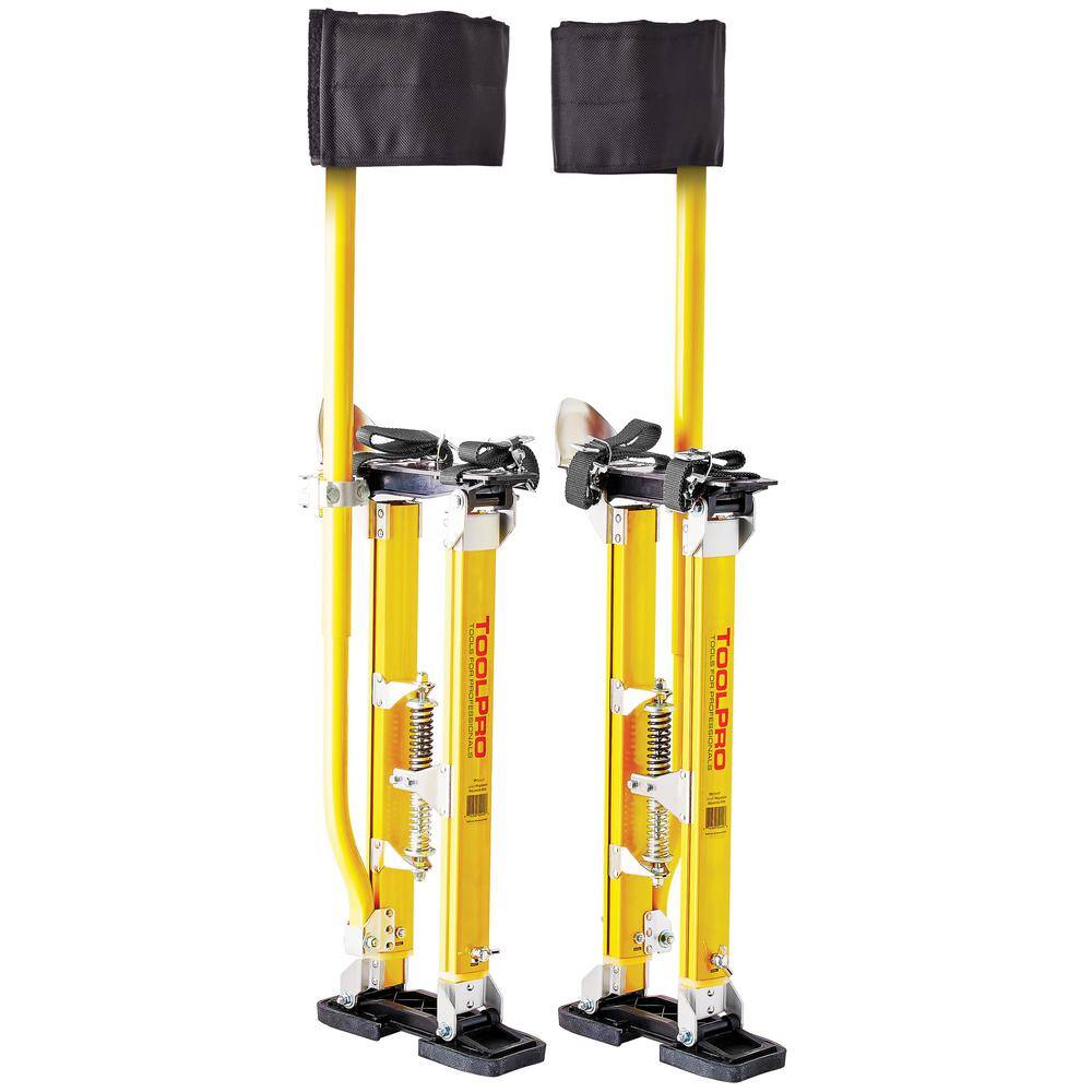ToolPro TP02441 24 in. to 40 in. Magnesium Adjustable Drywall Stilts With Soft Straps ToolPro TP02441 24 in. to 40 in. Magnesium Adjustable Drywall Stilts With Soft Straps