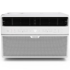 Toshiba WK0813CWRU 8,000 BTU 115-Volt Smart Wi-Fi Touch Control Window Air Conditioner with Remote for up to 350 sq. ft. in White