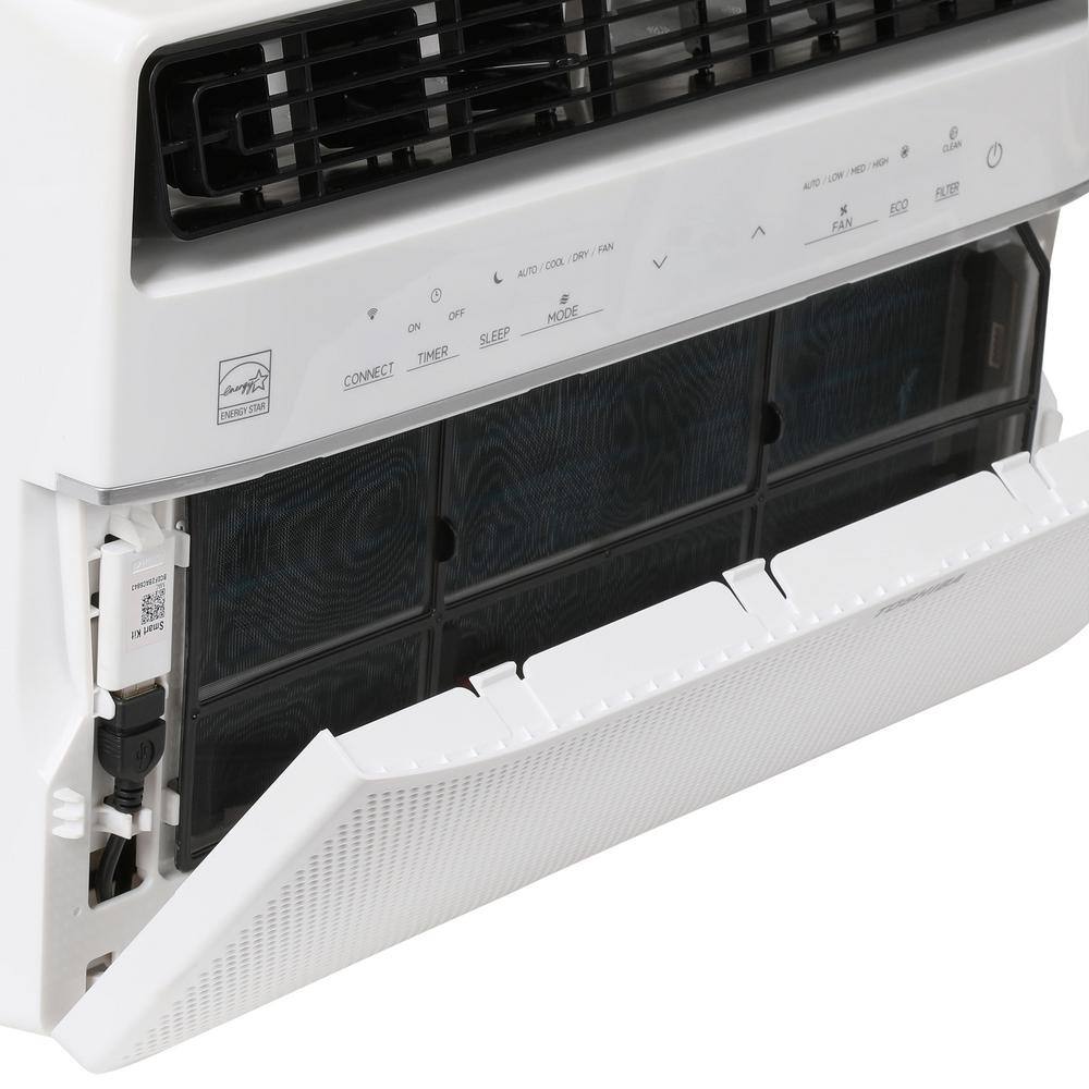 Toshiba WK0813CWRU 8,000 BTU 115-Volt Smart Wi-Fi Touch Control Window Air Conditioner with Remote for up to 350 sq. ft. in White3