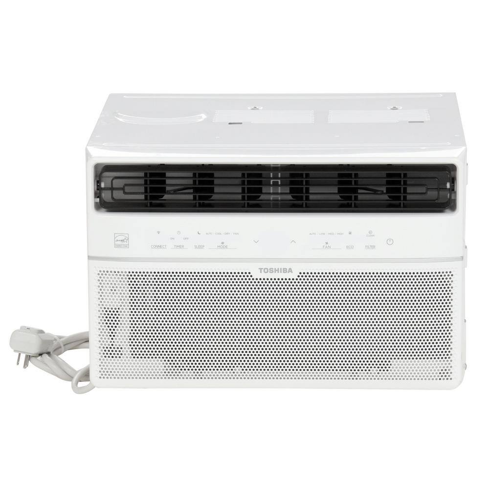 Toshiba WK1013CWRU 10,000 BTU 115-Volt Smart Wi-Fi Touch Control Window Air Conditioner with Remote for up to 450 sq. ft. in White0