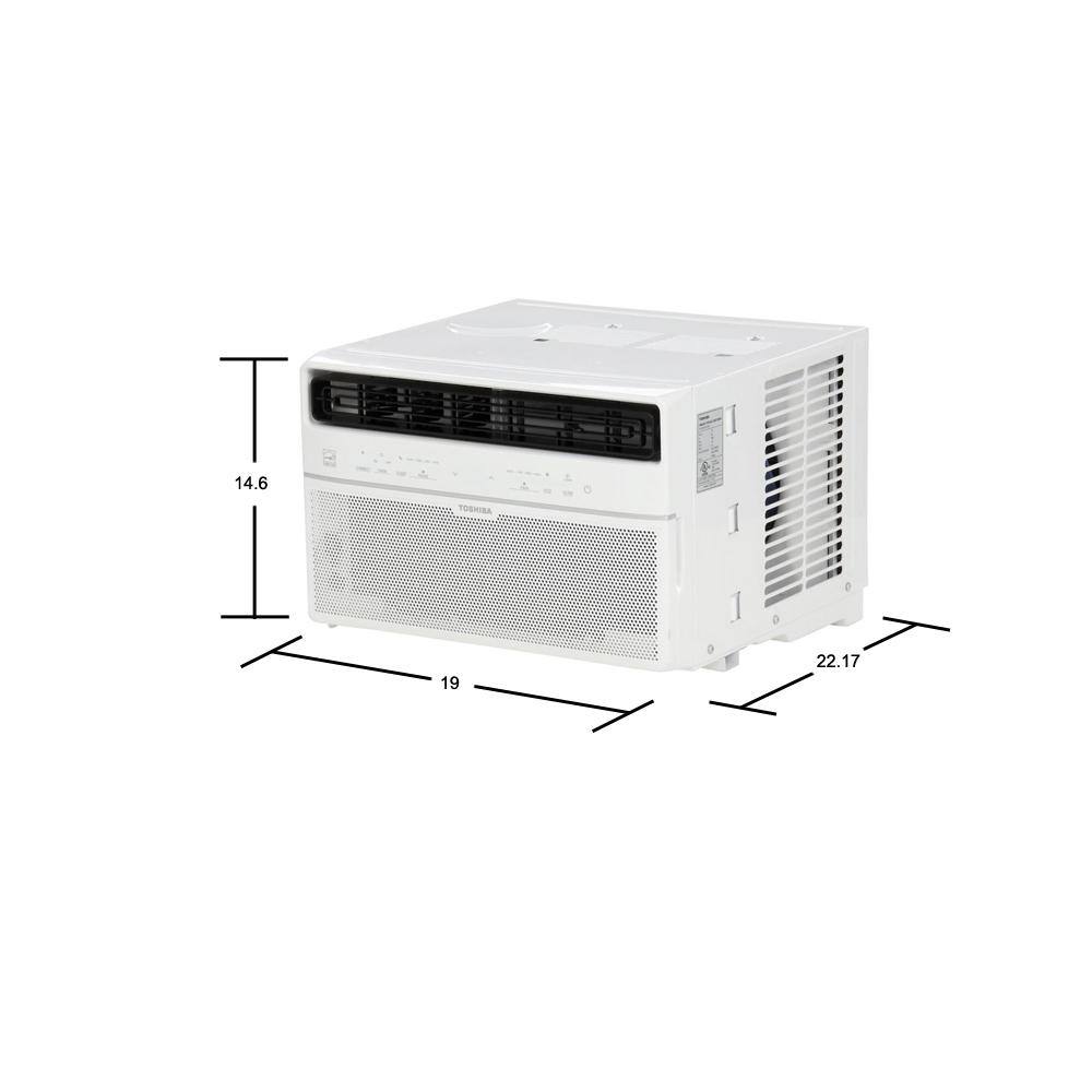 Toshiba WK1013CWRU 10,000 BTU 115-Volt Smart Wi-Fi Touch Control Window Air Conditioner with Remote for up to 450 sq. ft. in White2