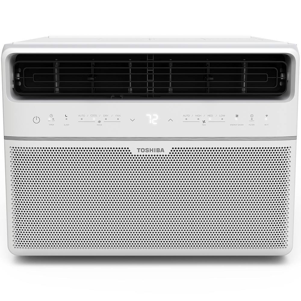 Toshiba WK1213CWRU 12,000 BTU 115-Volt Smart Wi-Fi Touch Control Window Air Conditioner with Remote for upto 550 sq. ft. Toshiba WK1213CWRU 12,000 BTU 115-Volt Smart Wi-Fi Touch Control Window Air Conditioner with Remote for upto 550 sq. ft.