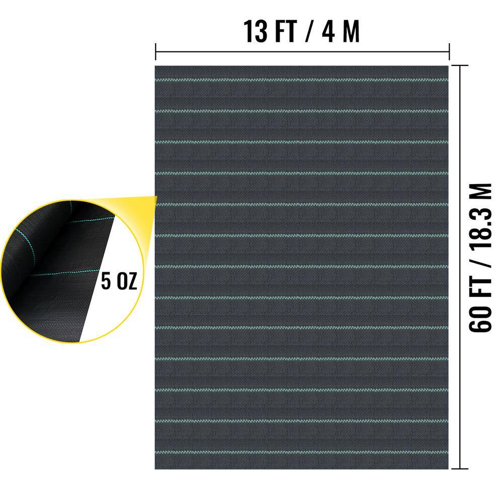 VEVOR Driveway Fabric 13 ft. x 60 ft. Weed Block Fabric Heavy-Duty Underlayment Fabric for Driveway2