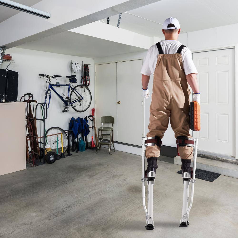 VEVOR Drywall Stilts 18 in. to 30 in. Adjustable Aluminum Tool Stilts Durable and Non-slip Work Stilts11