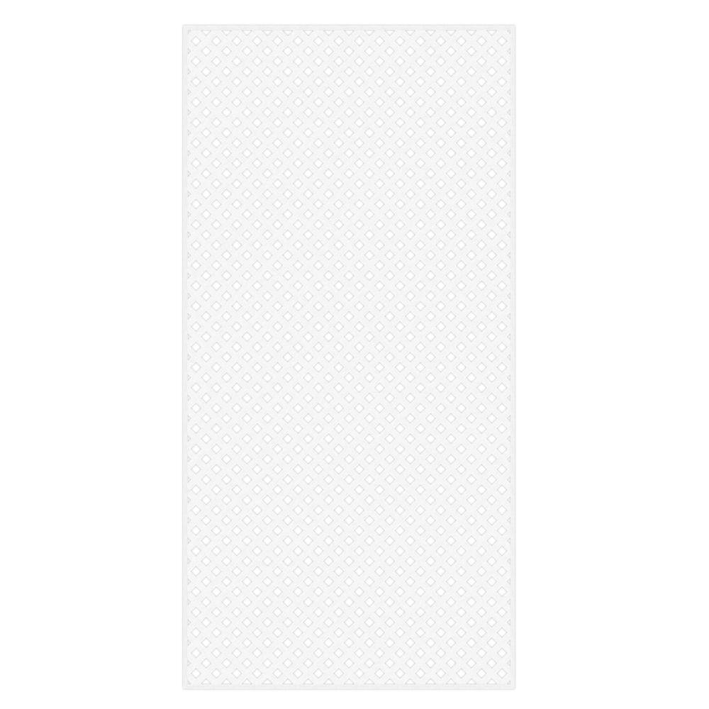 Veranda 73004042 4 ft. x 8 ft. White Privacy Diamond Vinyl Lattice Panel - Framed Veranda 73004042 4 ft. x 8 ft. White Privacy Diamond Vinyl Lattice Panel - Framed