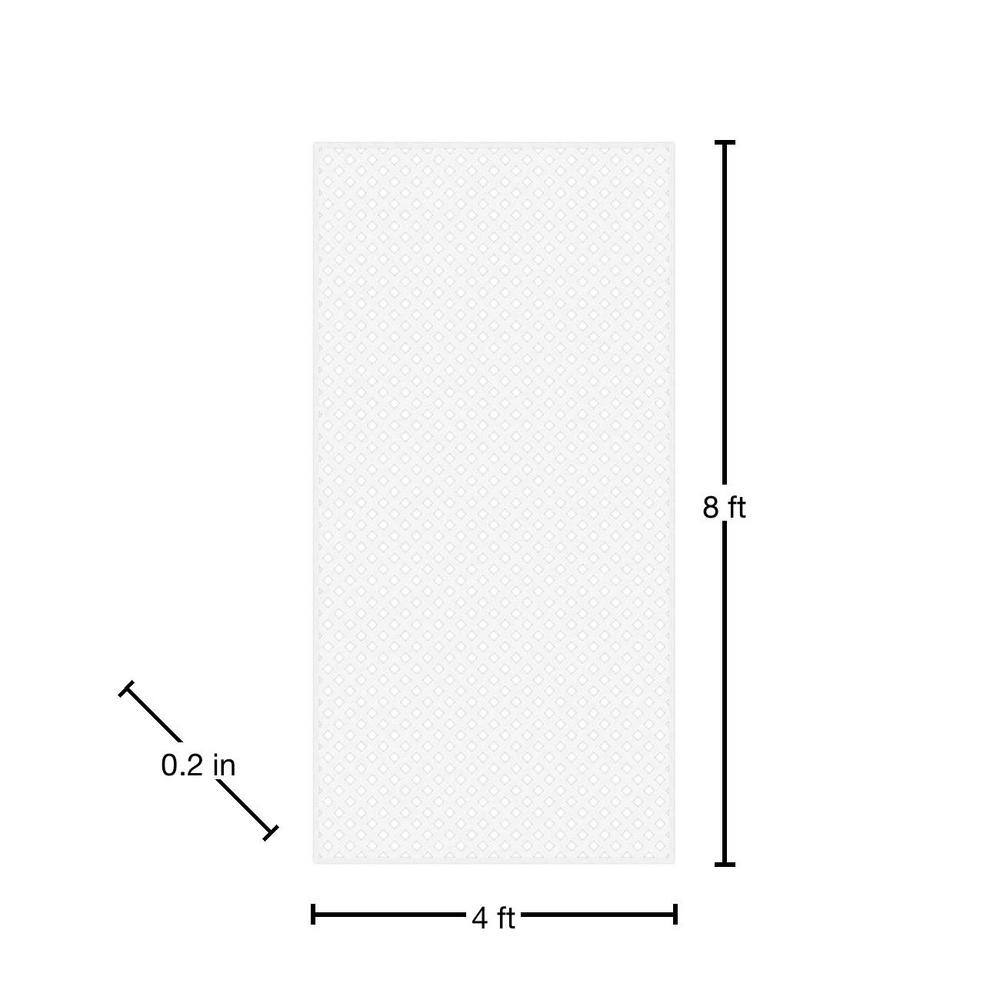 Veranda 73004042 4 ft. x 8 ft. White Privacy Diamond Vinyl Lattice Panel - Framed12