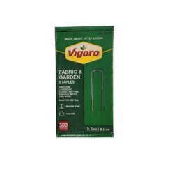 Vigoro 84500VG 3.5 in. Weed Barrier Landscape Fabric Garden Staples (500-Pack)