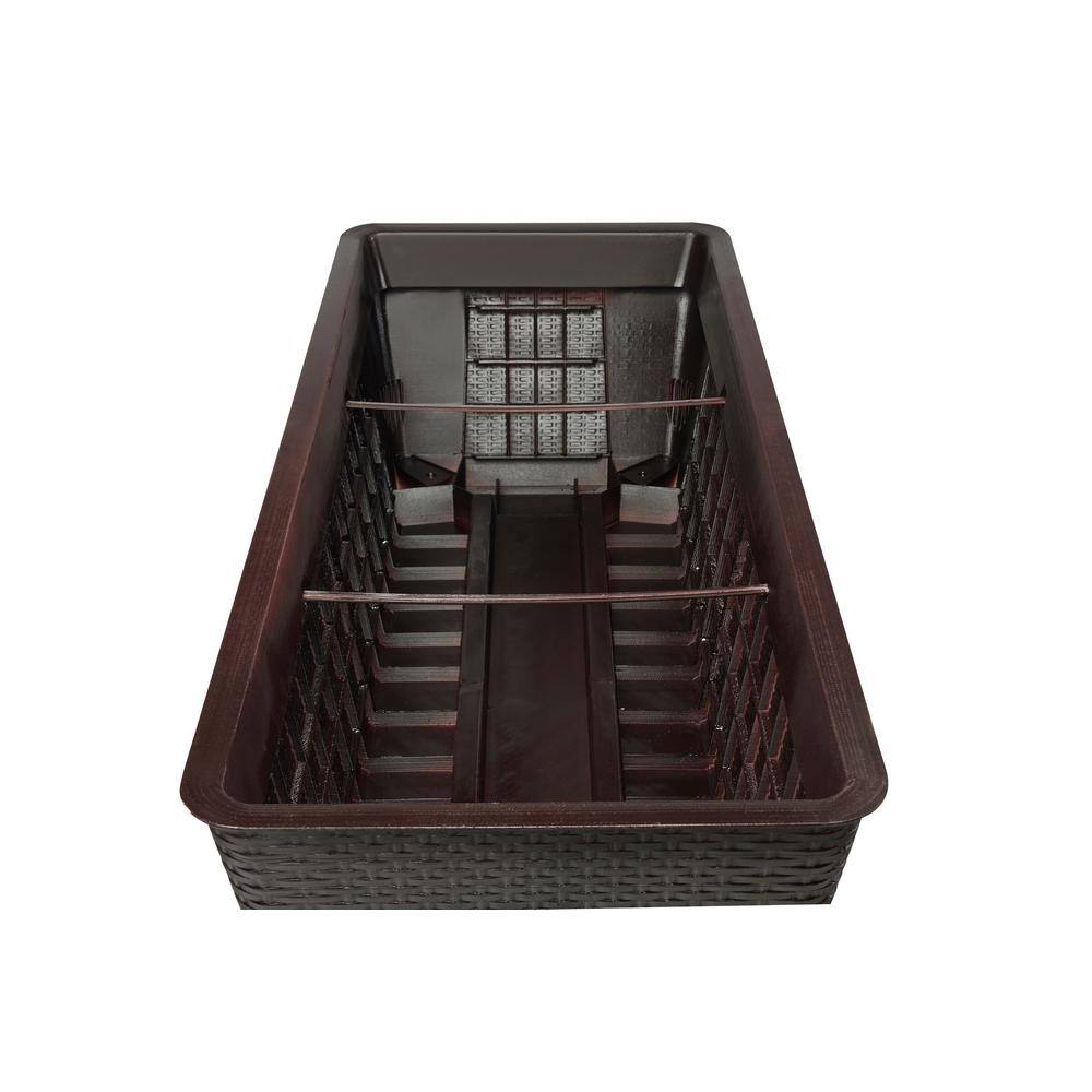 Vigoro 999-2201 44.5 in. W x 15.25 in. H Easy Grow Elevated Resin Garden Bed Large11