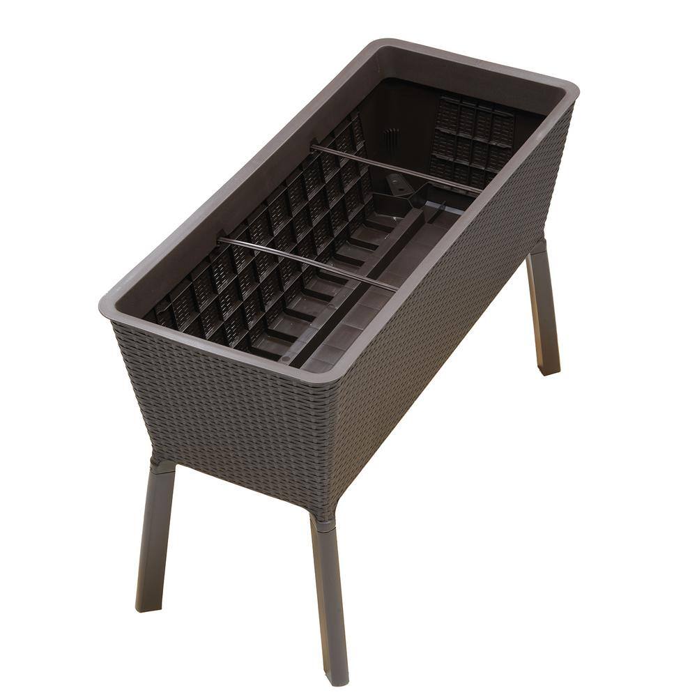 Vigoro 999-2201 44.5 in. W x 15.25 in. H Easy Grow Elevated Resin Garden Bed Large13