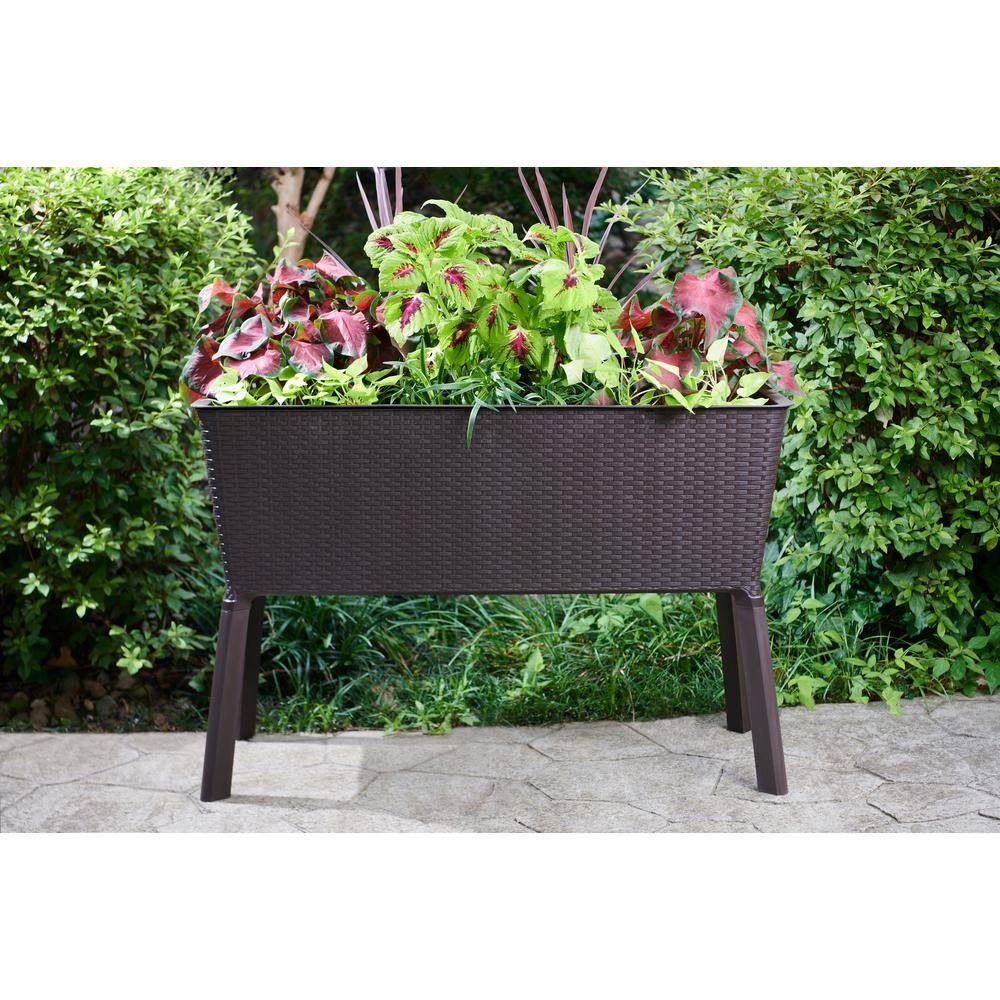 Vigoro 999-2201 44.5 in. W x 15.25 in. H Easy Grow Elevated Resin Garden Bed Large15