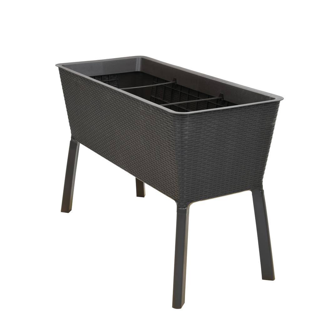Vigoro 999-2201 44.5 in. W x 15.25 in. H Easy Grow Elevated Resin Garden Bed Large5