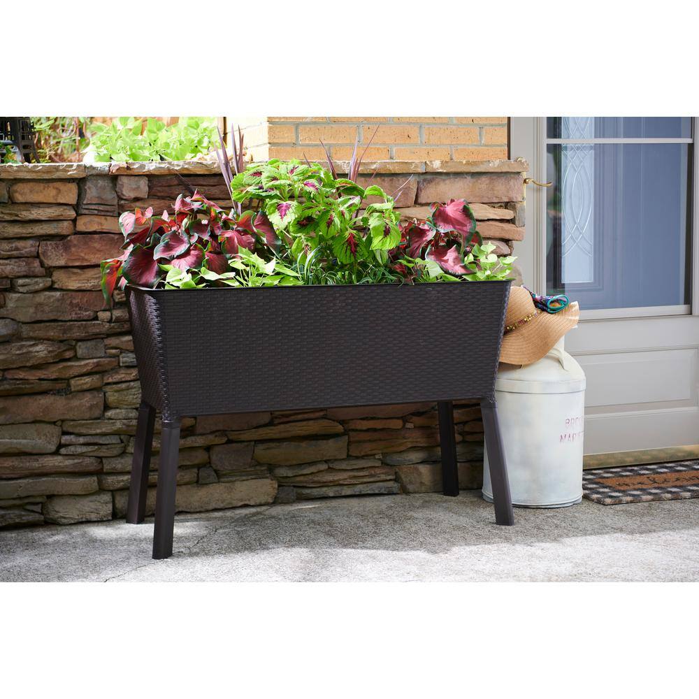 Vigoro 999-2201 44.5 in. W x 15.25 in. H Easy Grow Elevated Resin Garden Bed Large6