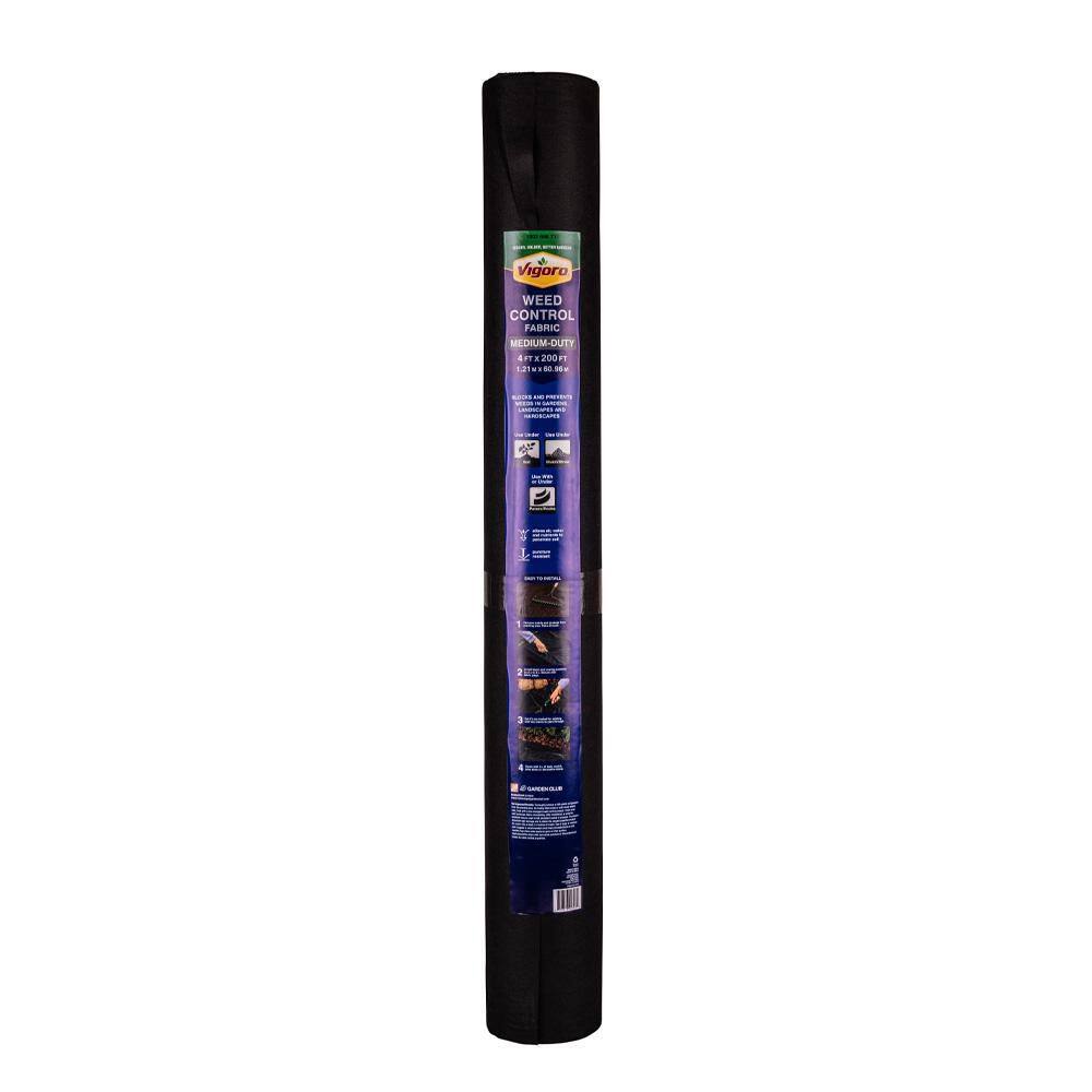 Vigoro NMV04200B 4 ft. x 200 ft. Medium Duty Point Bond Weed Barrier Landscape Fabric Vigoro NMV04200B 4 ft. x 200 ft. Medium Duty Point Bond Weed Barrier Landscape Fabric